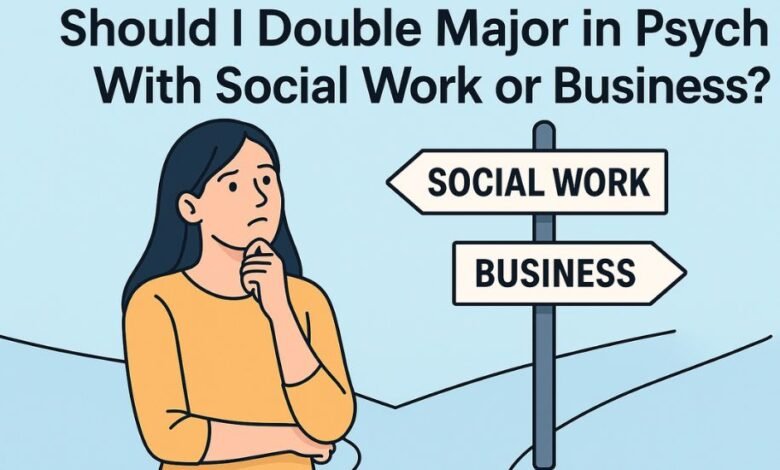 Should Is Double Mamjor Psych With Social Work or Business