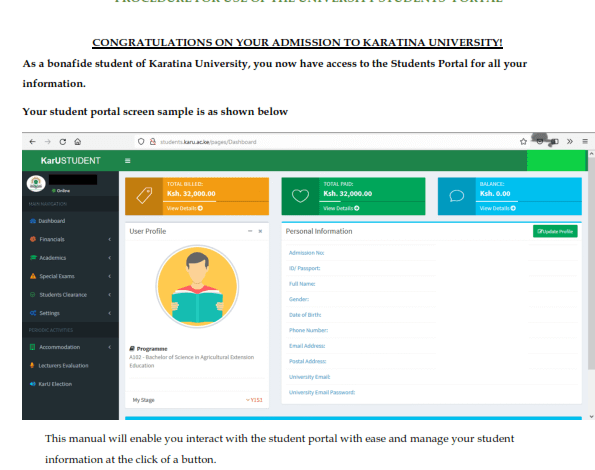 Karatina University Student Portal: A Complete Guide